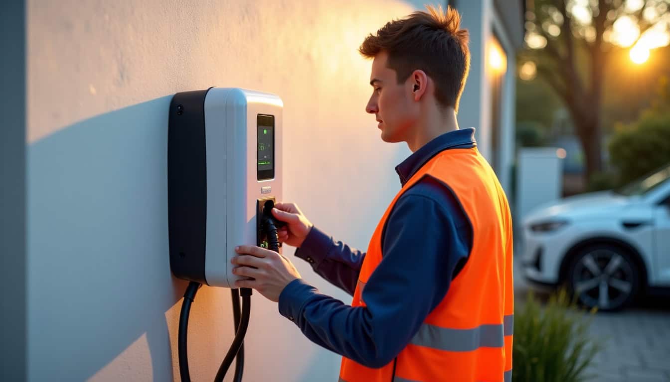 Technicien certifié IRVE en train d