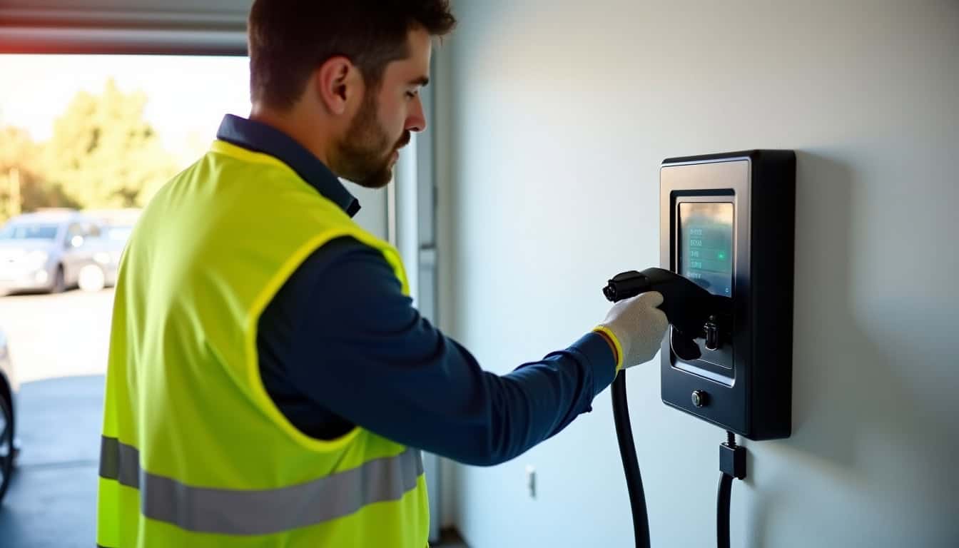 Technicien certifié IRVE en train d