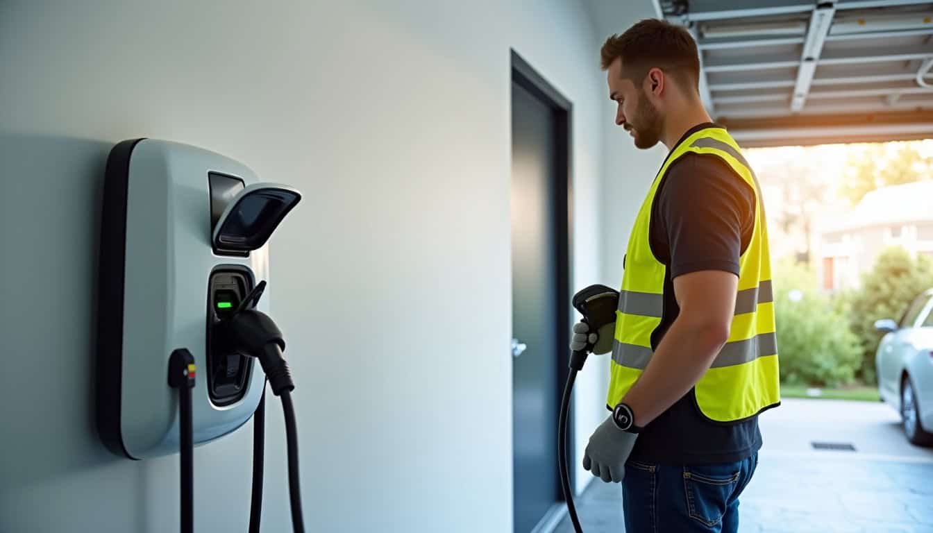 Technicien certifié IRVE en train d