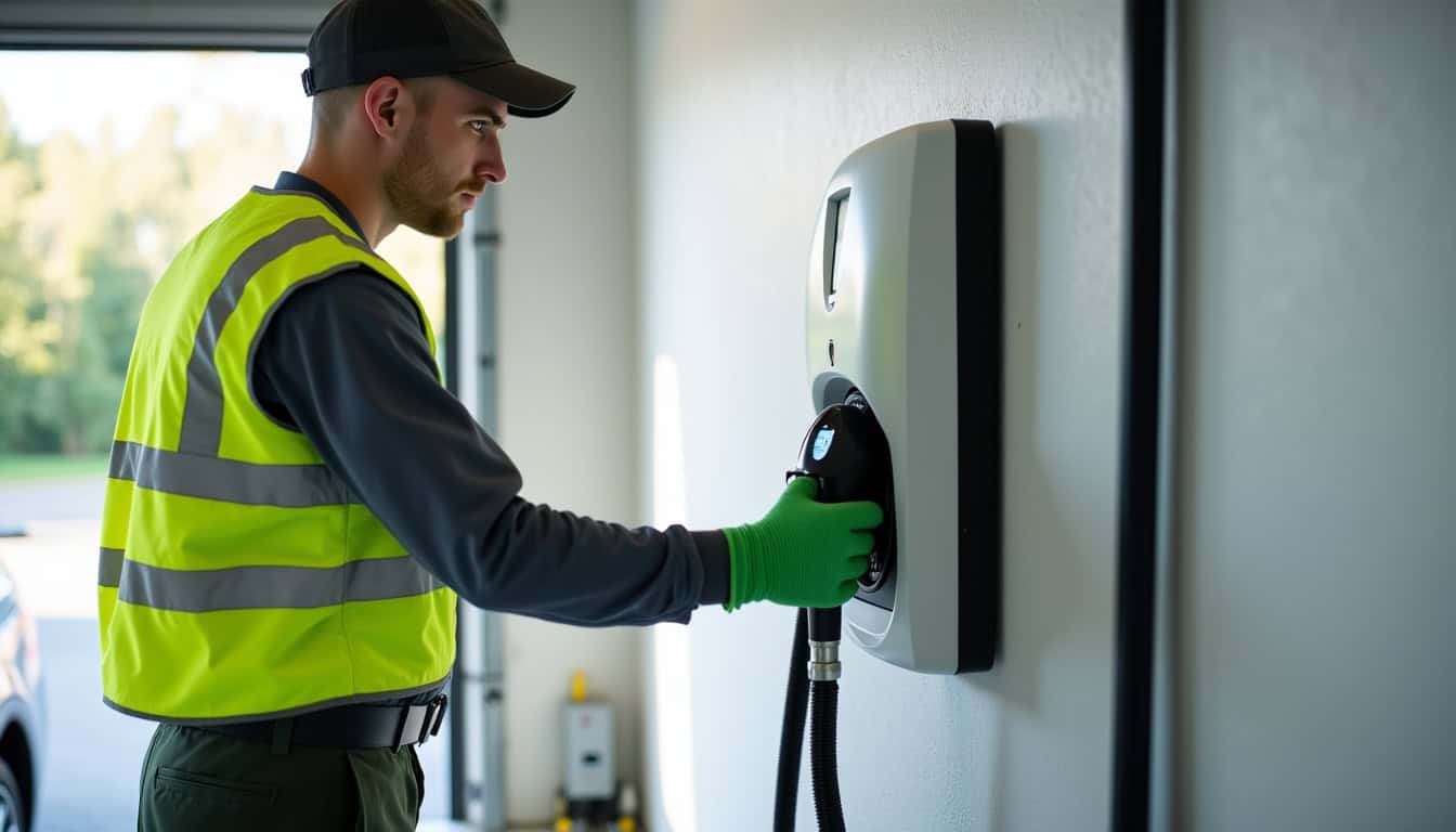 Technicien certifié IRVE en train d