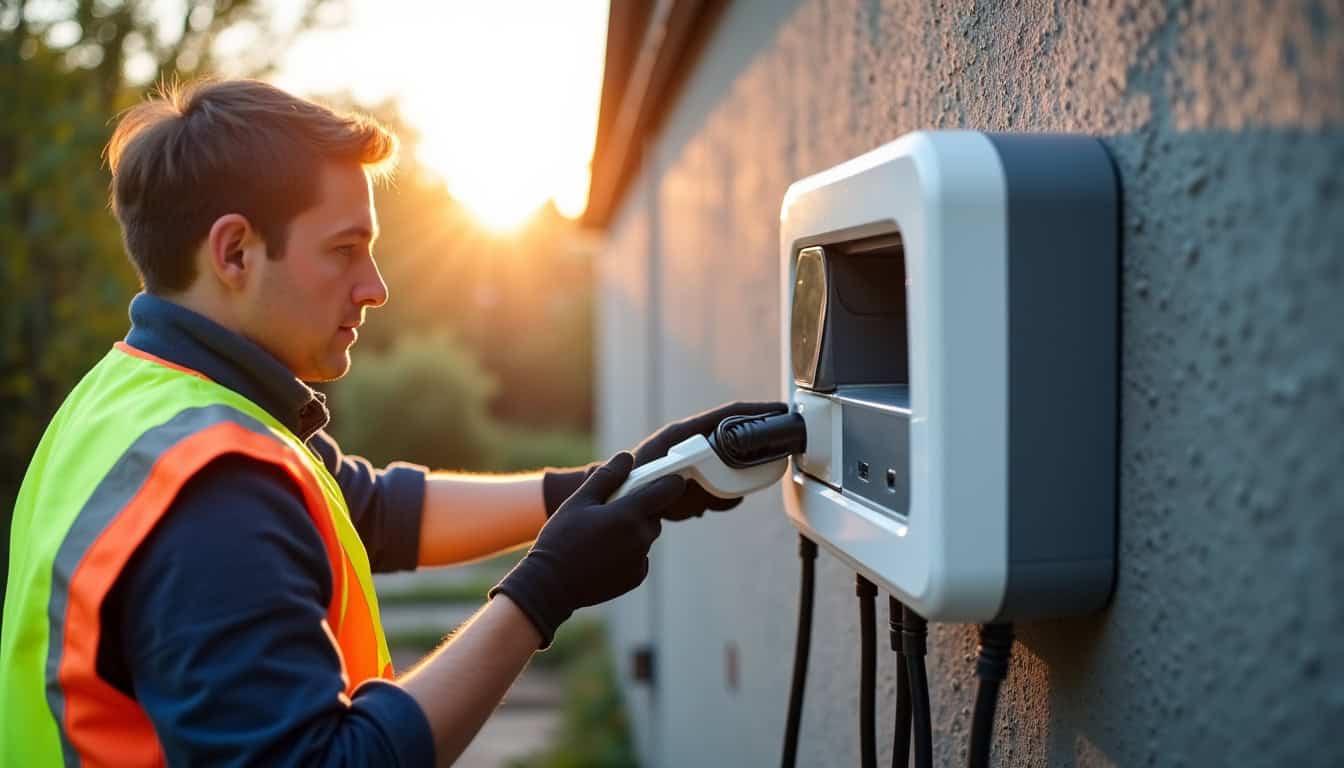 Technicien certifié IRVE en train d