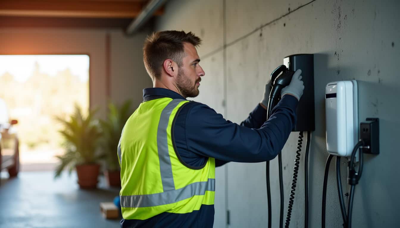 Technicien certifié IRVE en train d