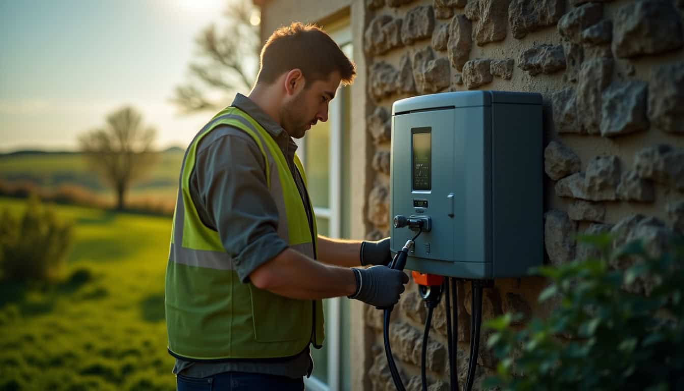 Technicien certifié IRVE en train d