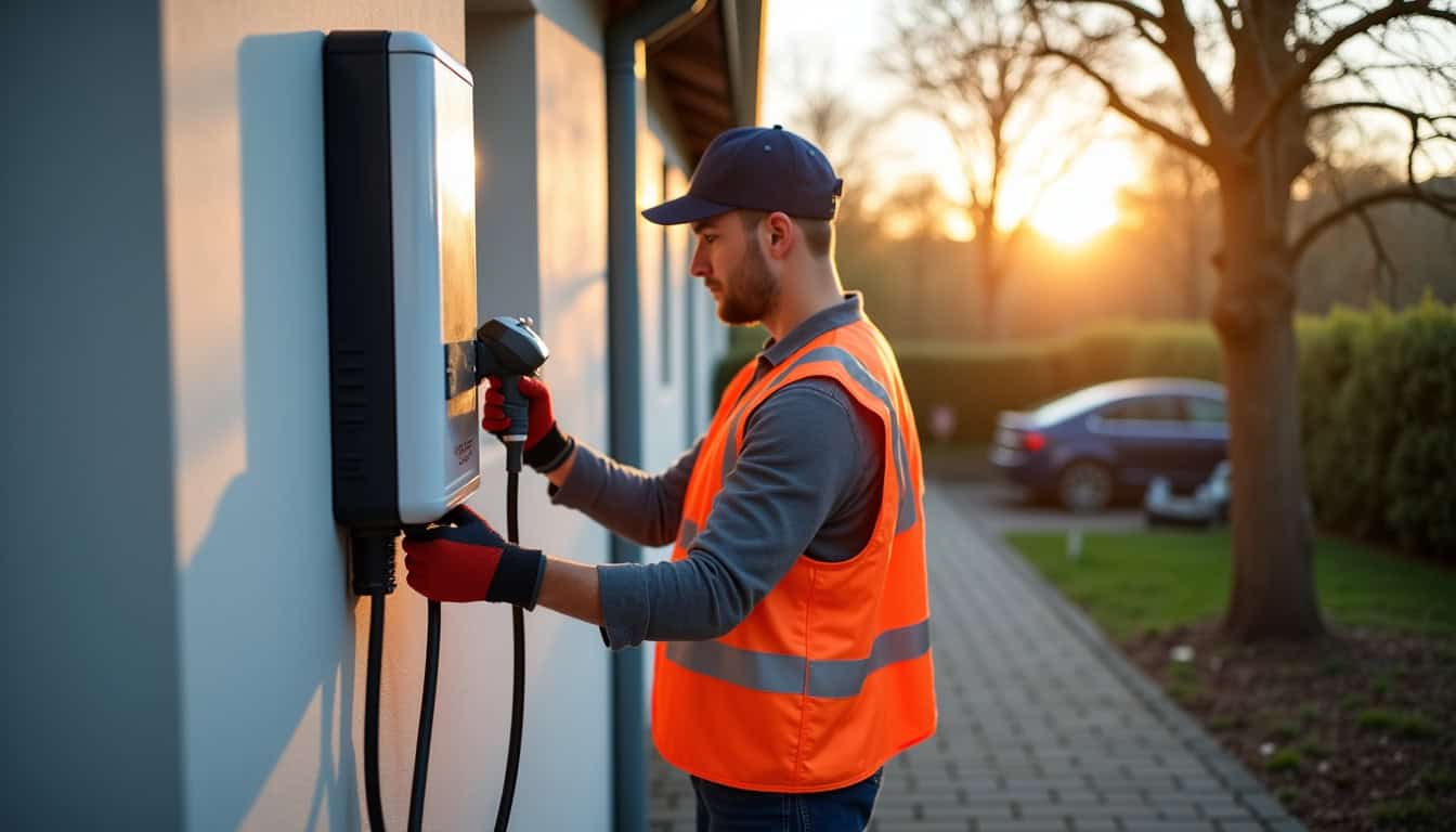 Technicien certifié IRVE en train d