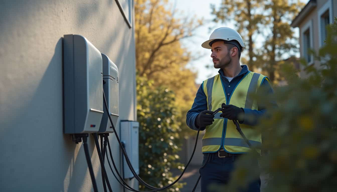 Technicien certifié IRVE en train d