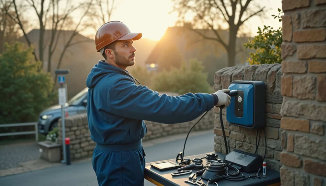 Technicien certifié IRVE en train d