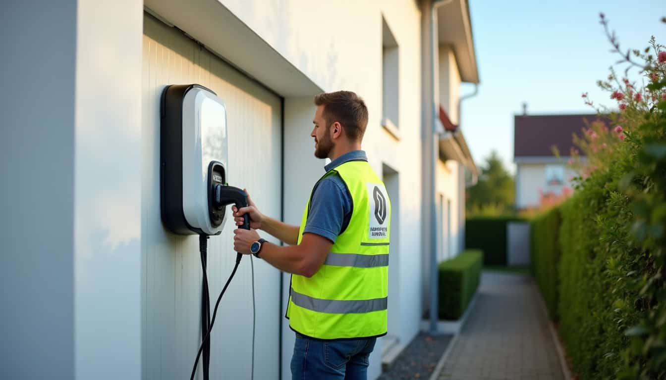 Technicien certifié IRVE en train d