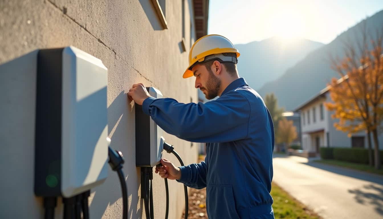 Technicien certifié IRVE en train d