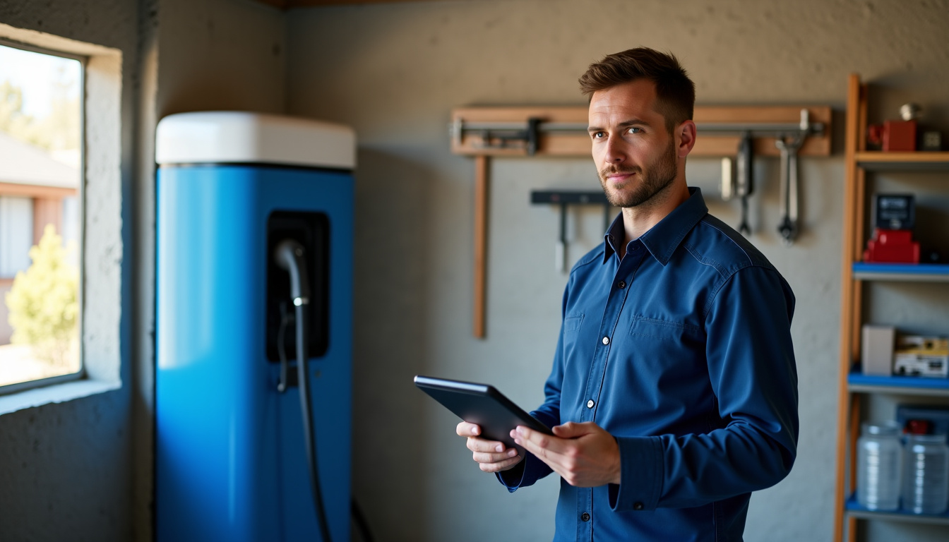 Technicien en train de diagnostiquer l