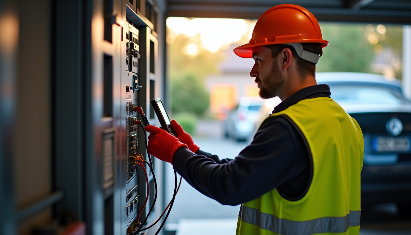 Technicien en train de réaliser un diagnostic technique pour l