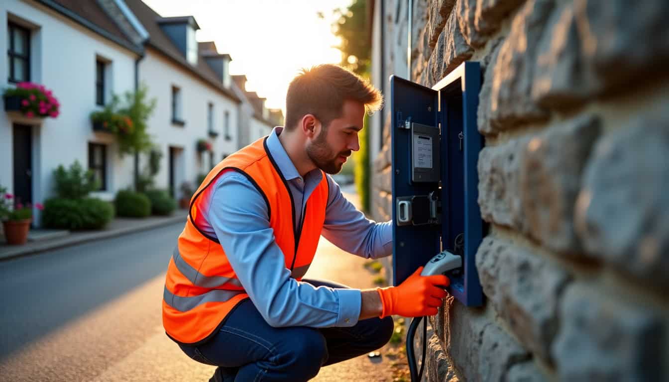 Technicien IRVE préparant l