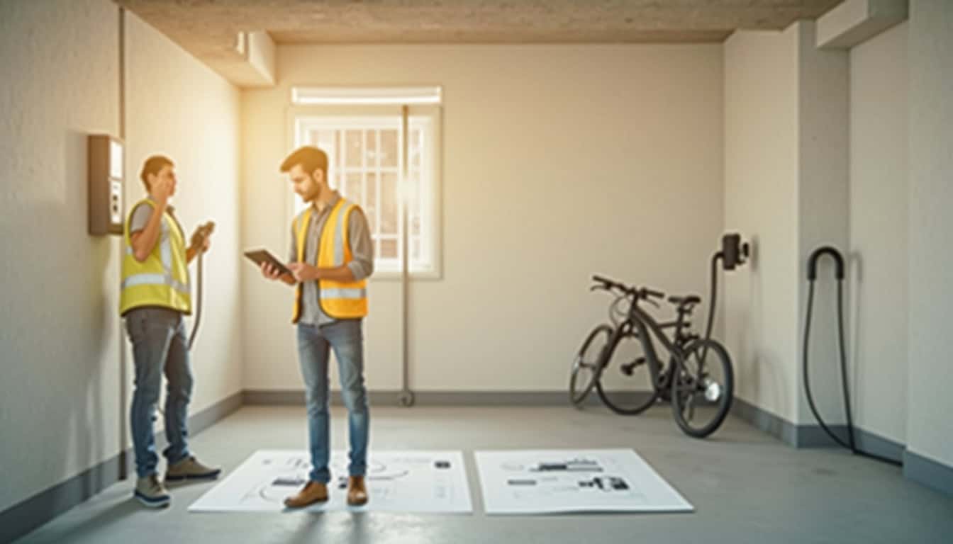 Technicien IRVE réalisant un audit d