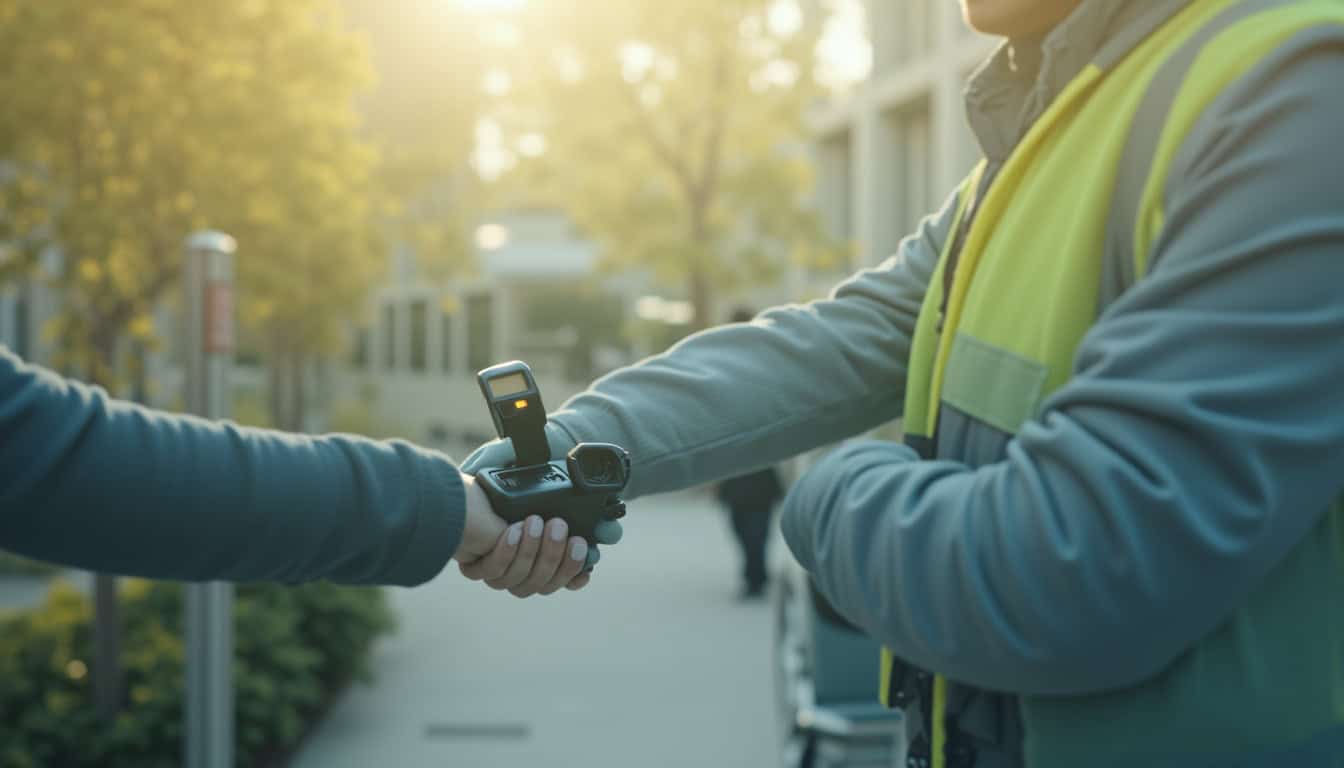 Technicien vérifiant le fonctionnement d
