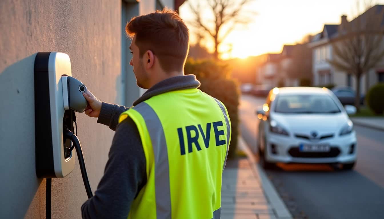 Un technicien certifié IRVE en train d