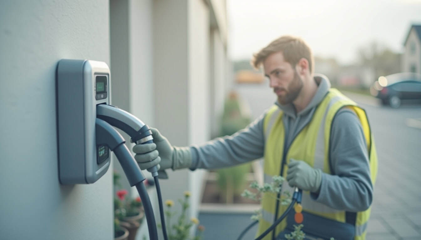 Un technicien certifié IRVE en train d