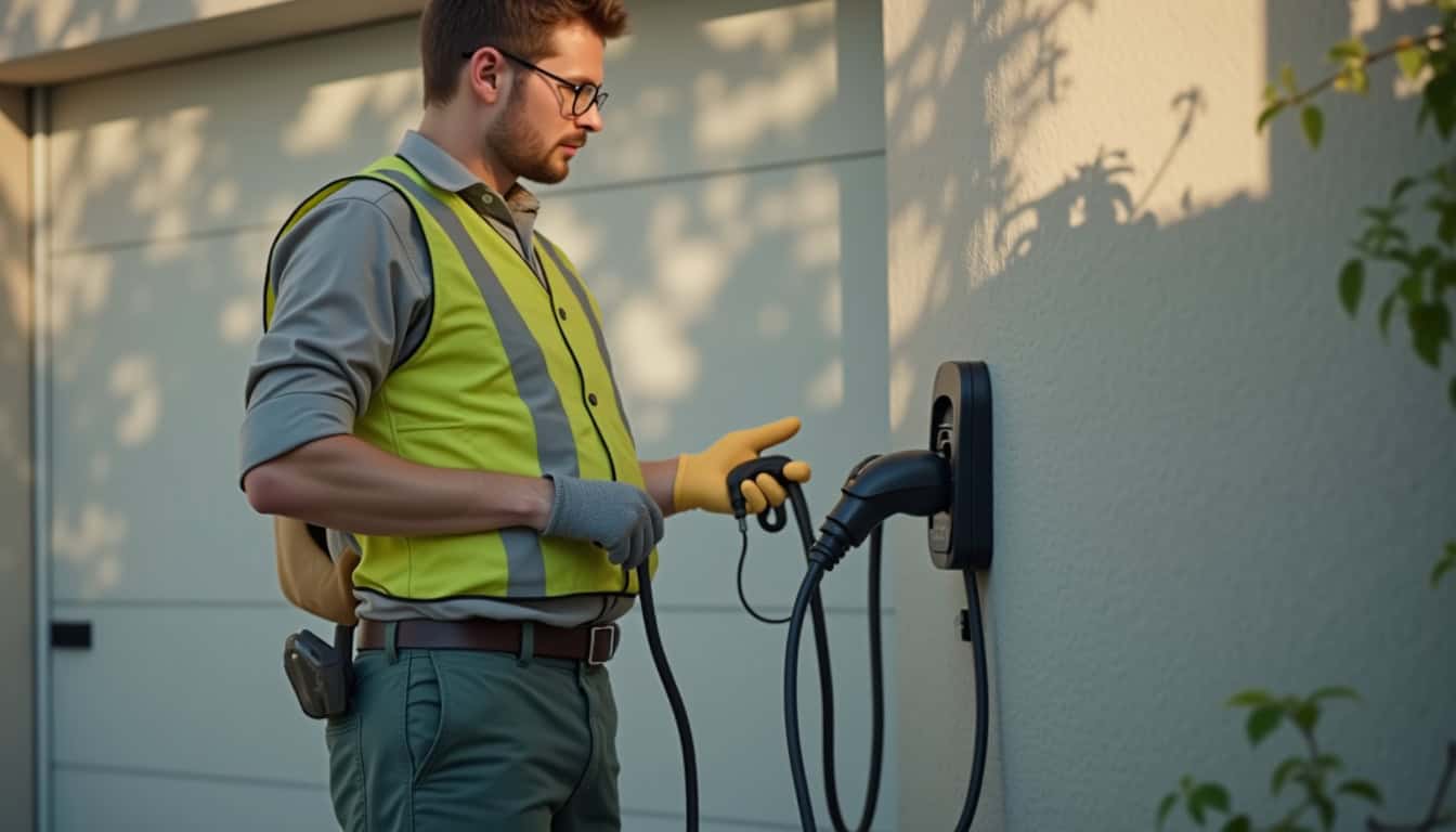 Un technicien certifié IRVE lors de l