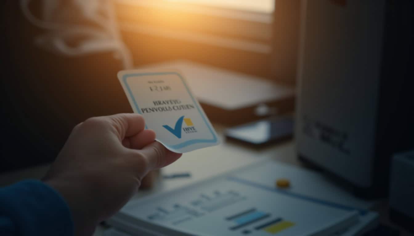 Un technicien vérifie sa certification IRVE avant d
