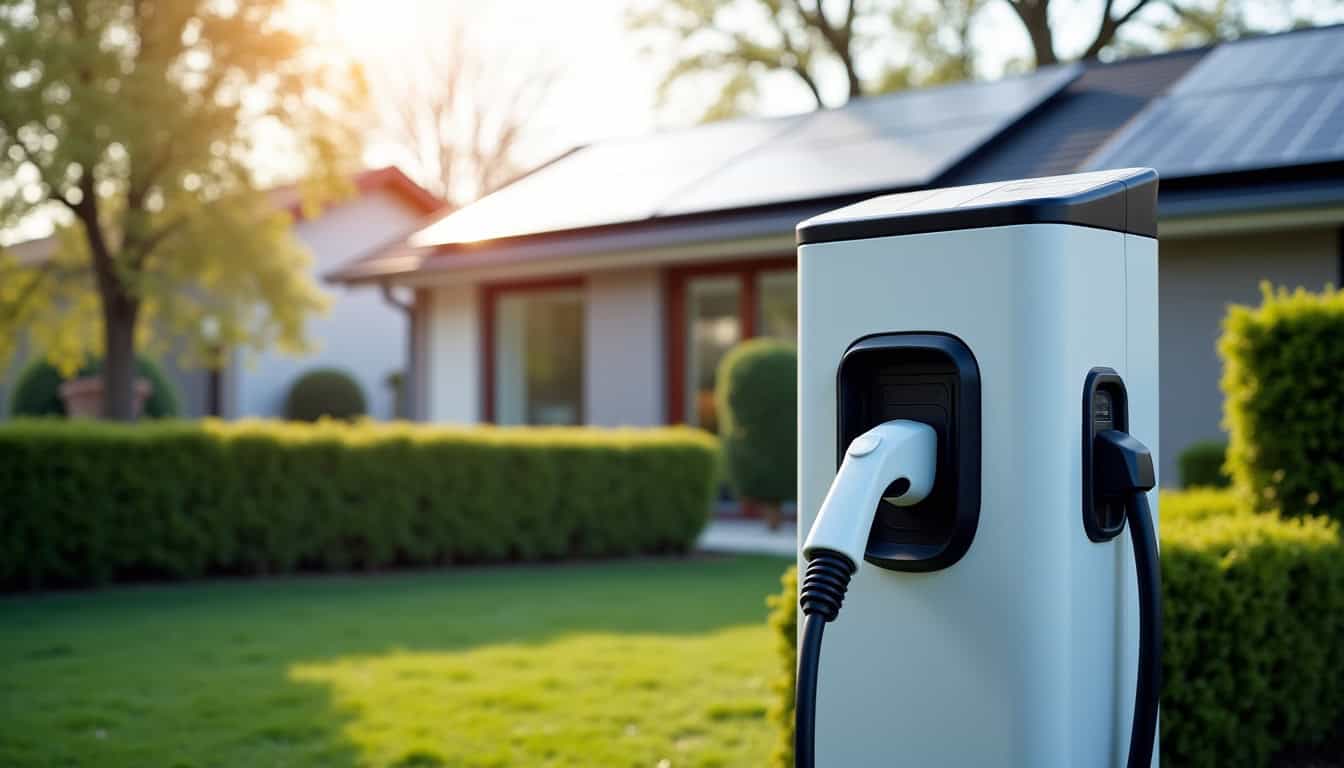 Une borne de recharge couplée à des panneaux photovoltaïques à Gainneville