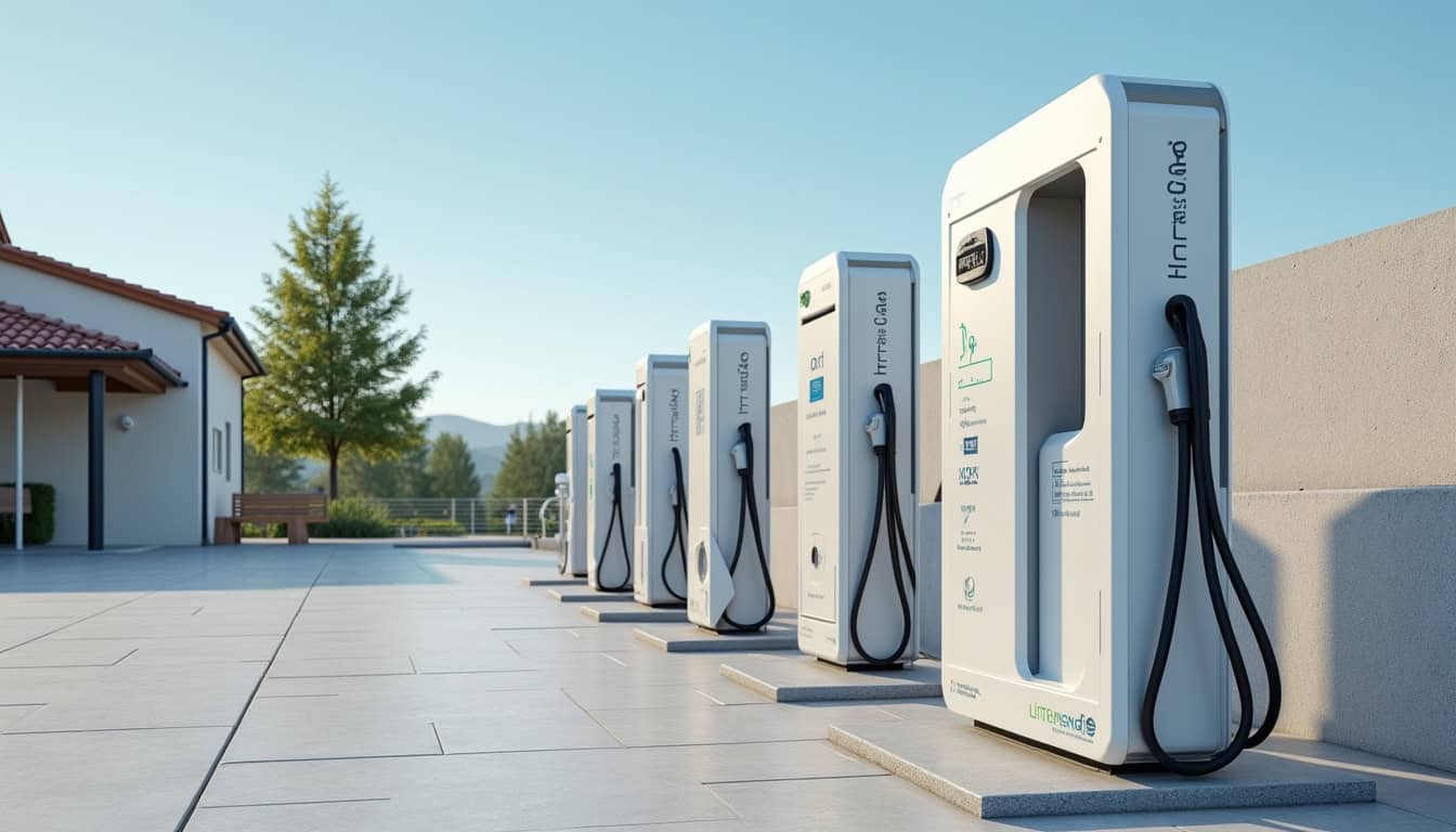 Borne de recharge Freshmile située à la mairie de La Possession