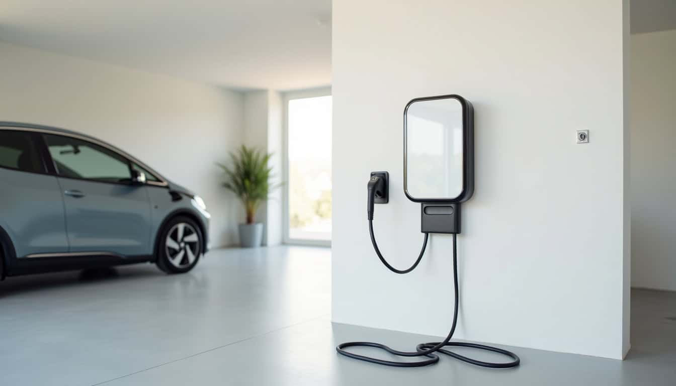 Borne de recharge installée à l