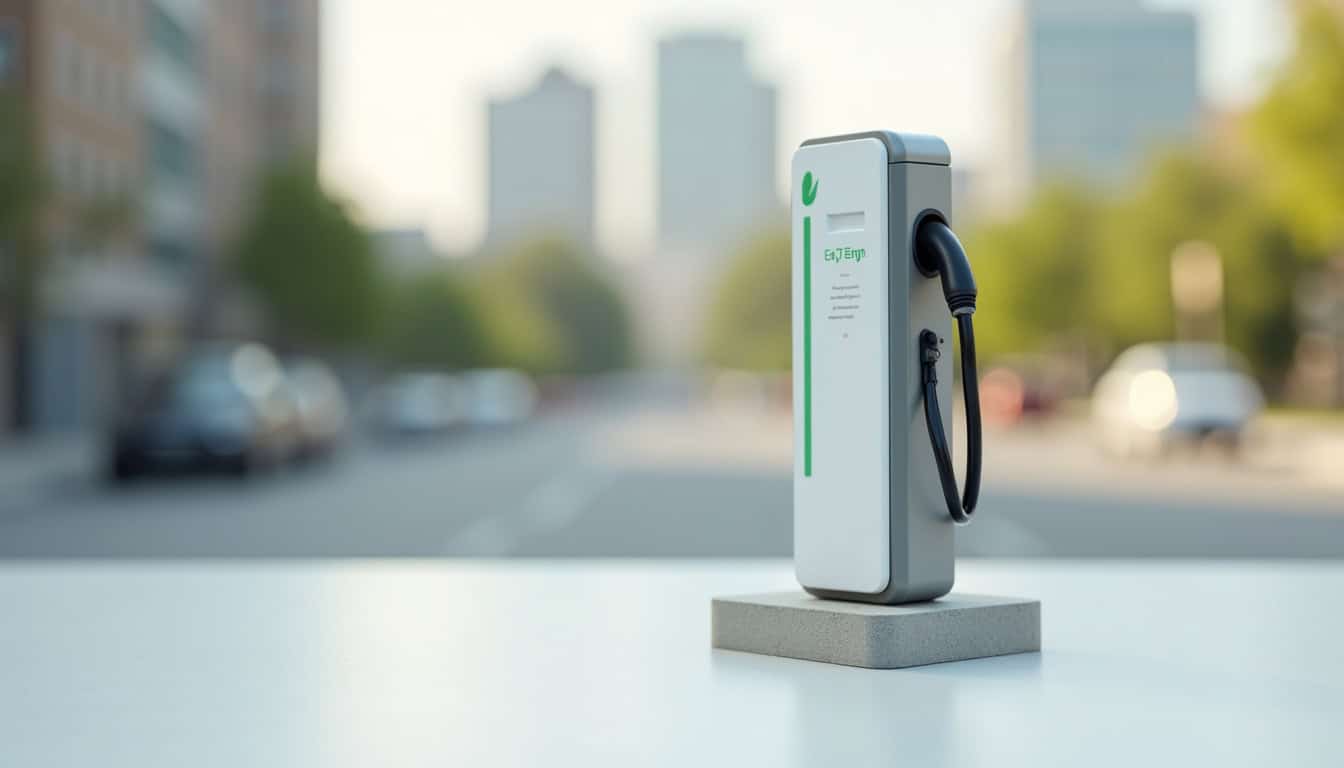 Borne de recharge installée à l