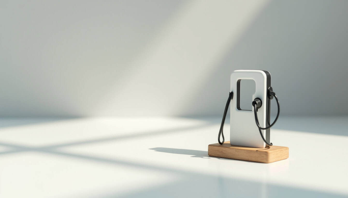 Borne de recharge installée à l