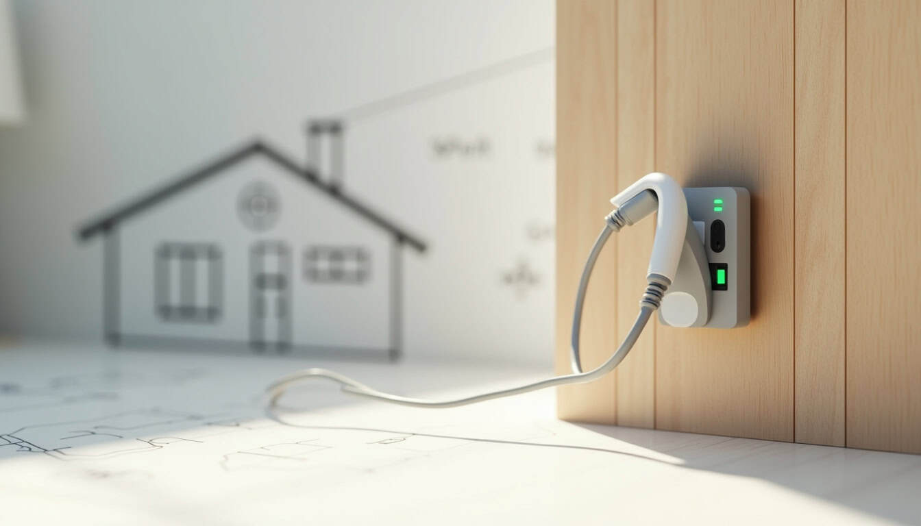 Borne de recharge installée à l