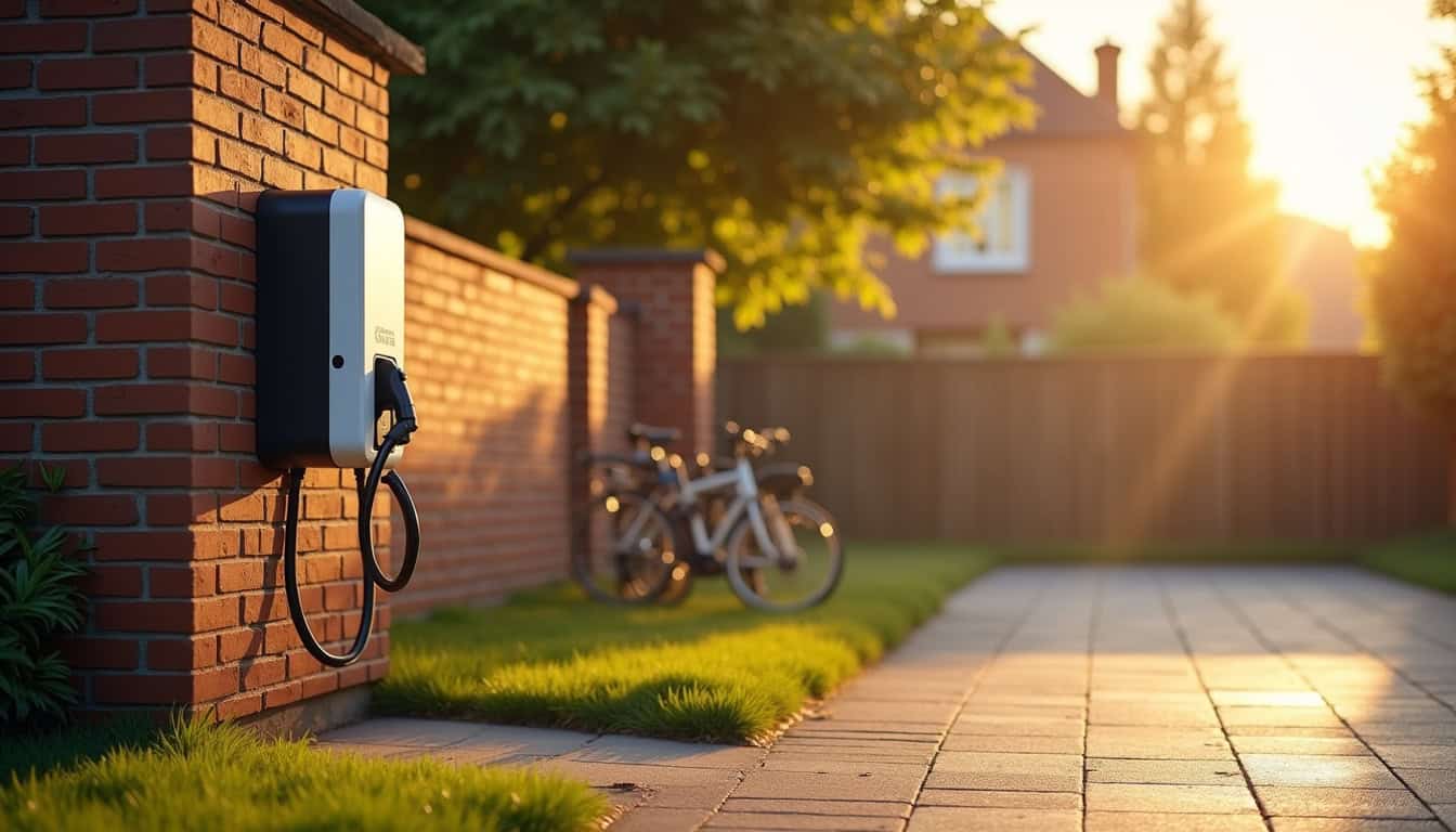 Borne de recharge installée à l