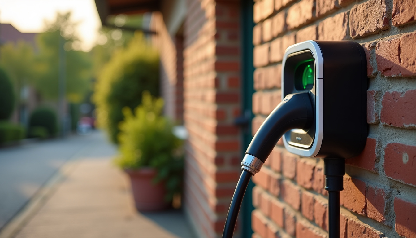 Borne de recharge installée à l