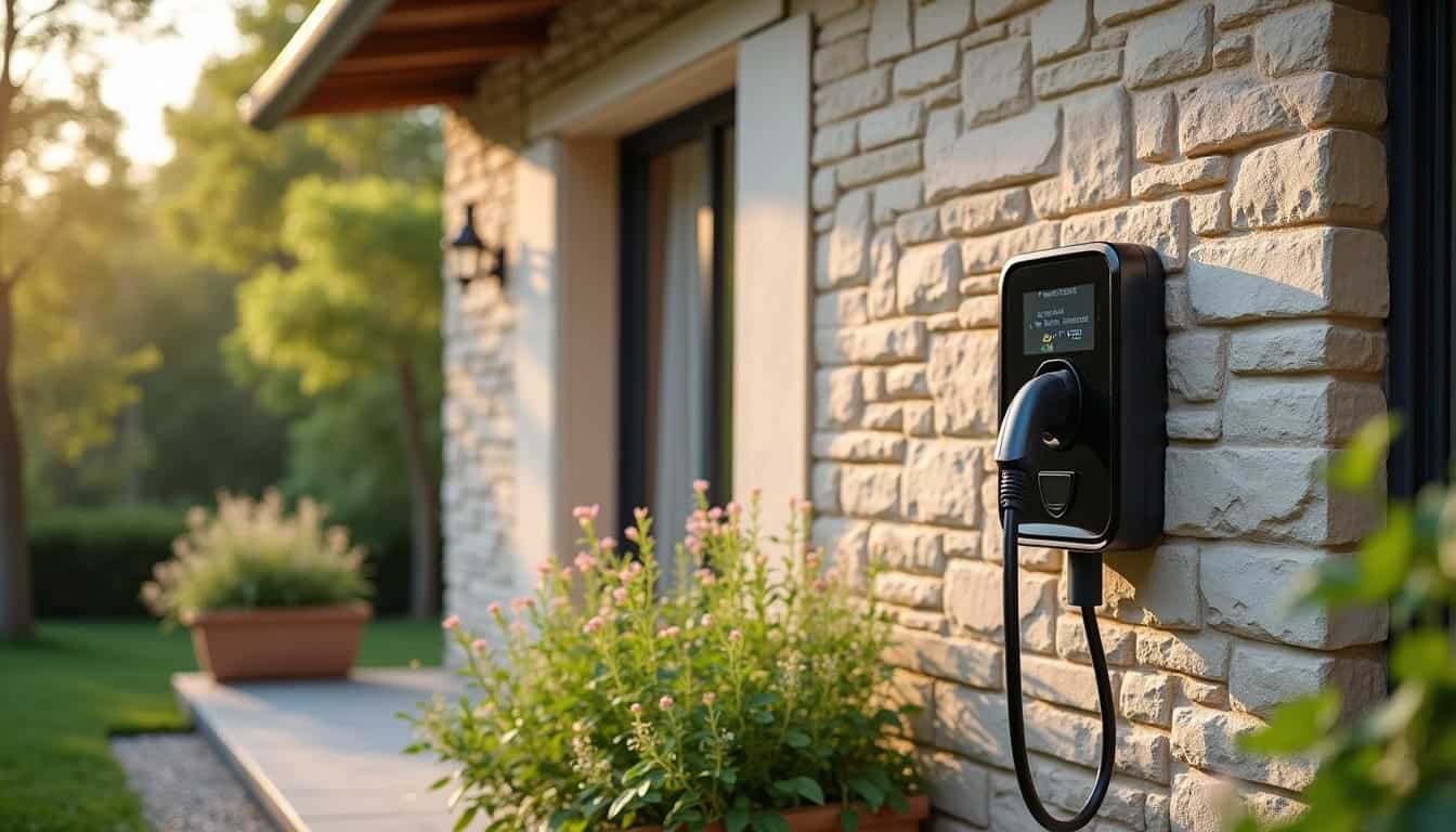 Borne de recharge installée dans une maison individuelle à Livron-sur-Drôme