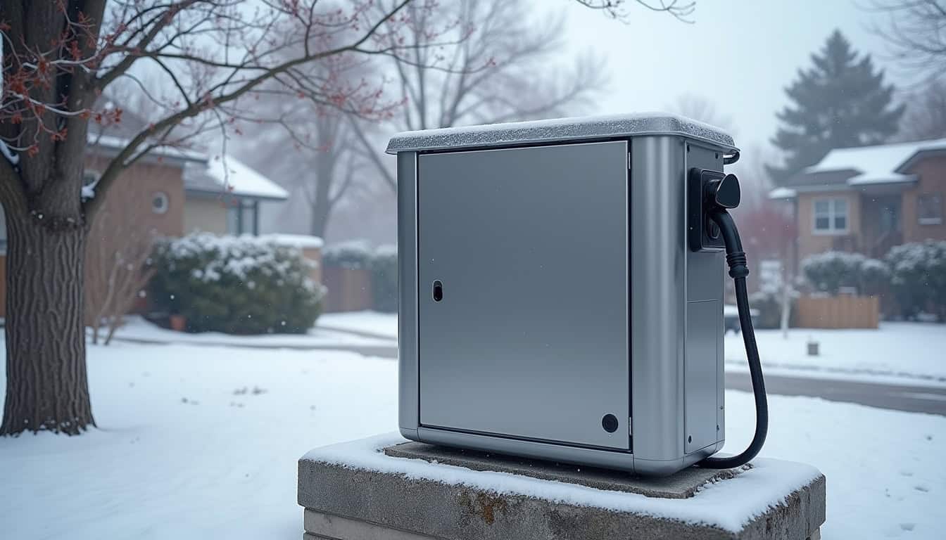 Borne de recharge installée en extérieur, protégée dans un boîtier NEMA 4X à Mirabel