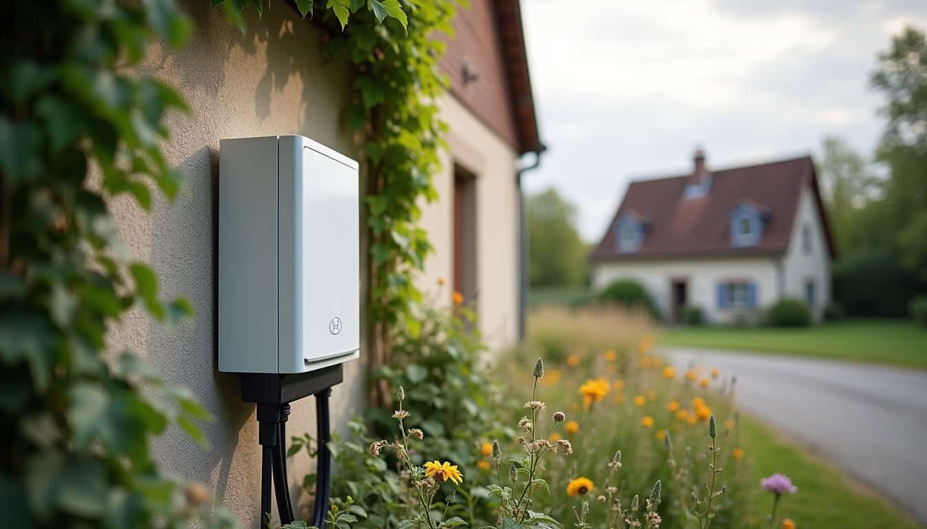 Borne de recharge murale 7 kW installée à l’extérieur d’une maison en Haute-Marne