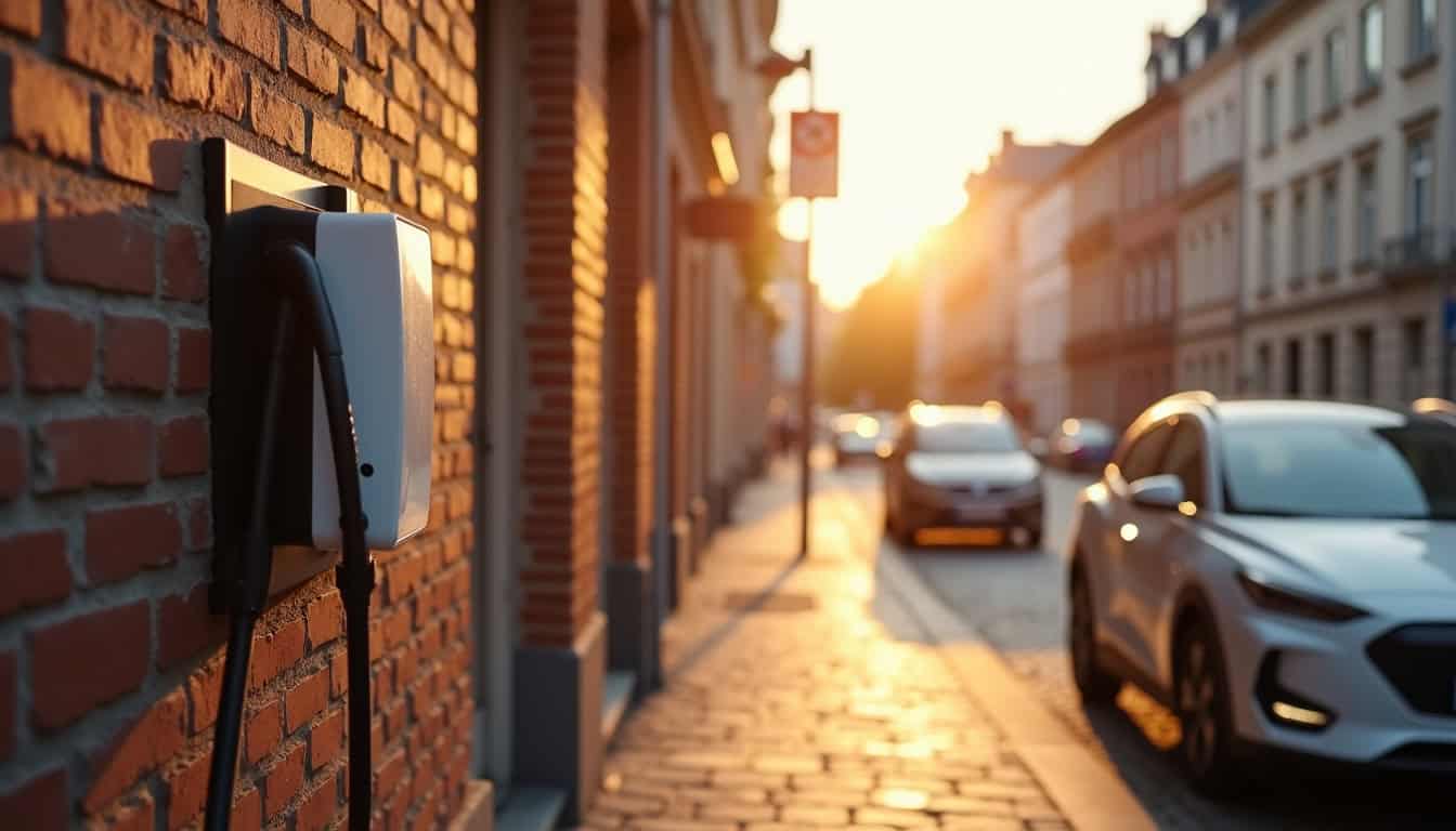 Borne de recharge publique à Saint-Hilaire-lez-Cambrai, située rue Carnot