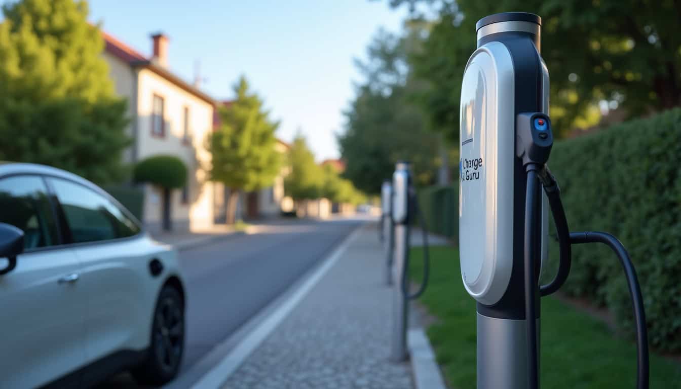 Borne de recharge publique ChargeGuru située au 61 Rue des Pinaises à Beauvallon