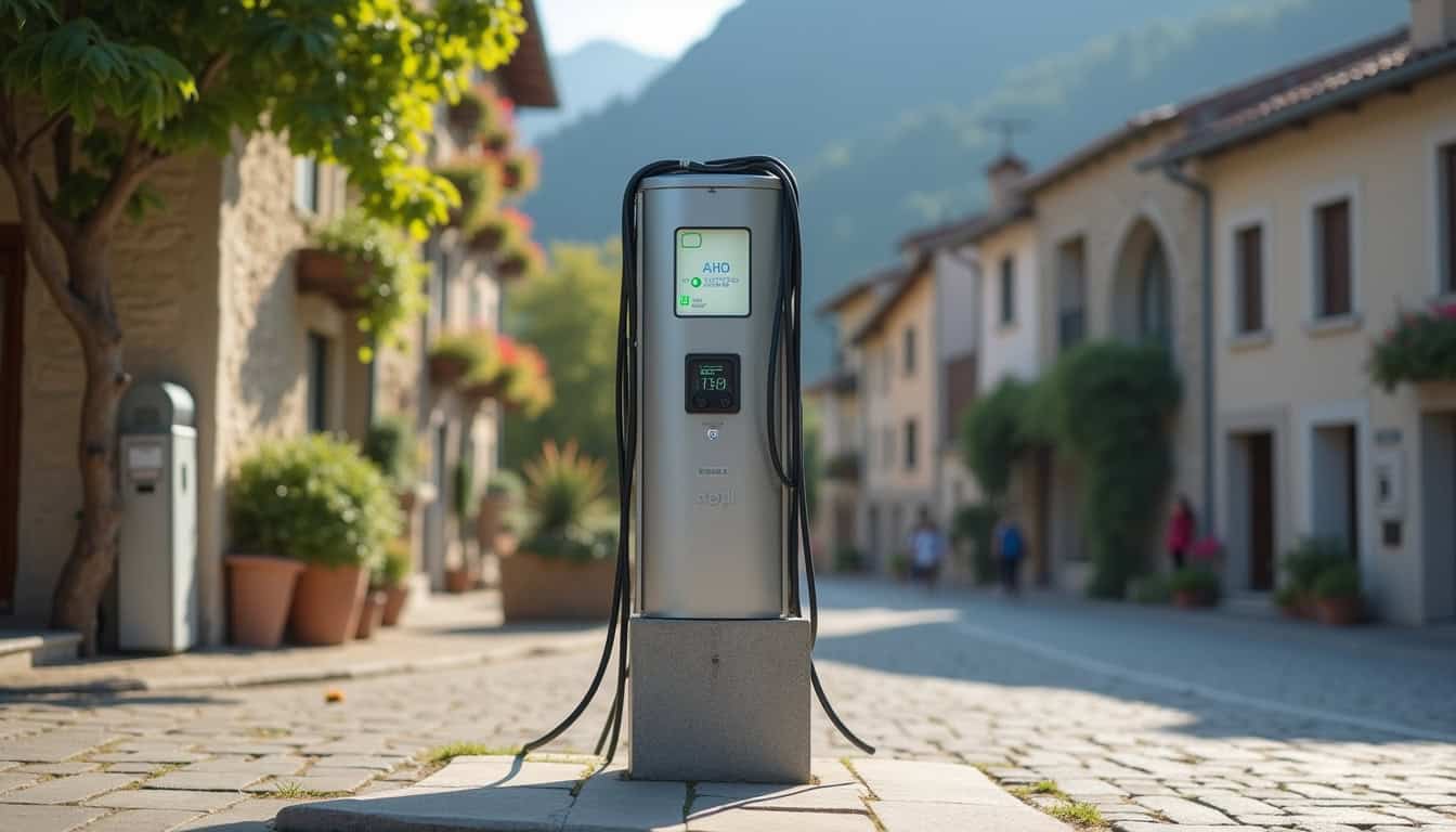 Borne de recharge publique pour voiture électrique à Chapareillan