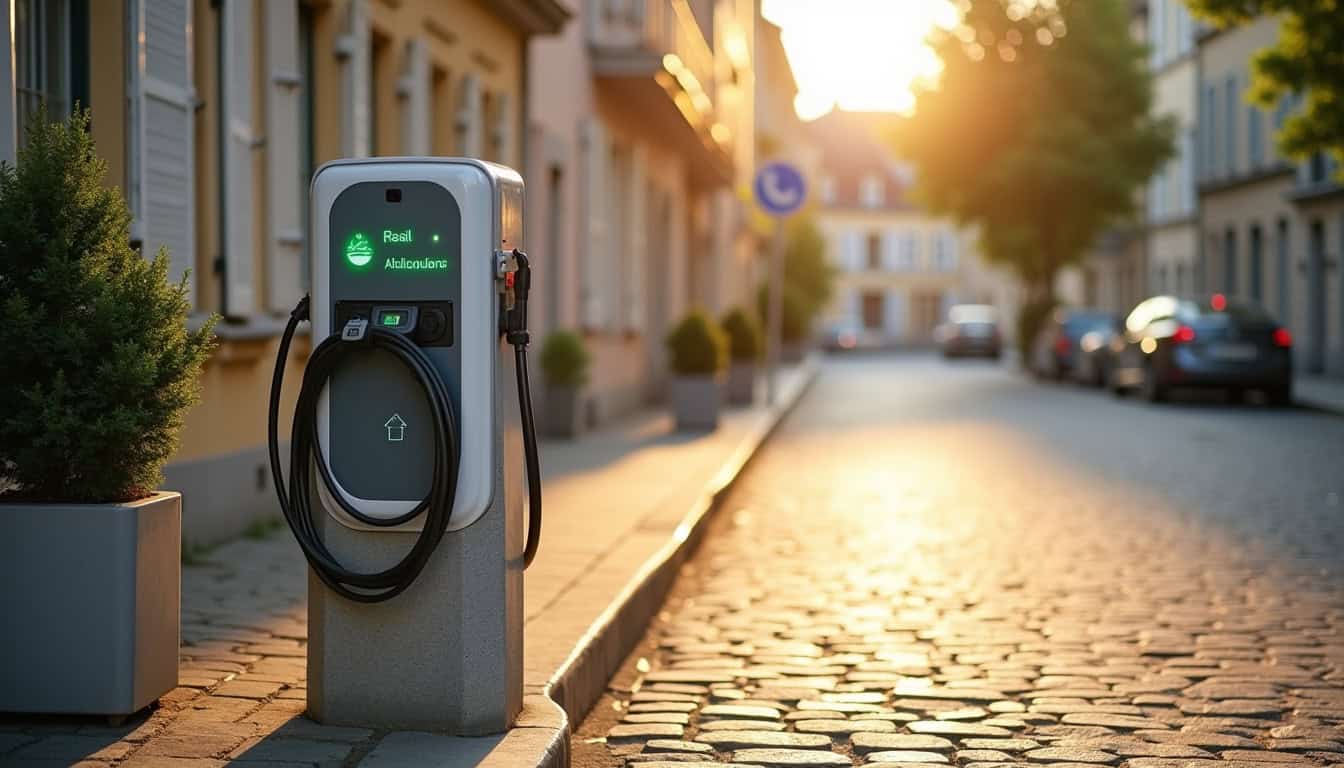 Borne de recharge publique située 4 Rue des Dames à Jenlain