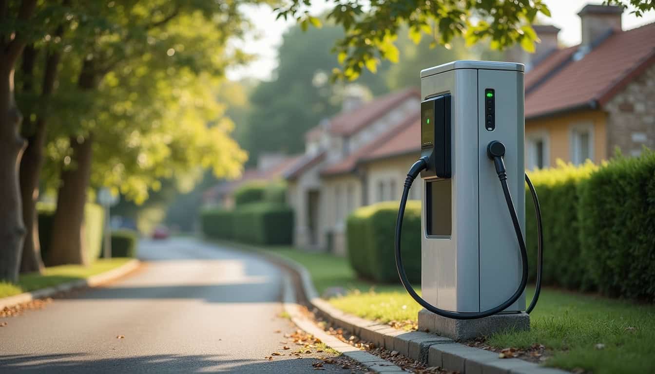 Borne de recharge publique sur la commune de Senillé-Saint-Sauveur, Rue Berry