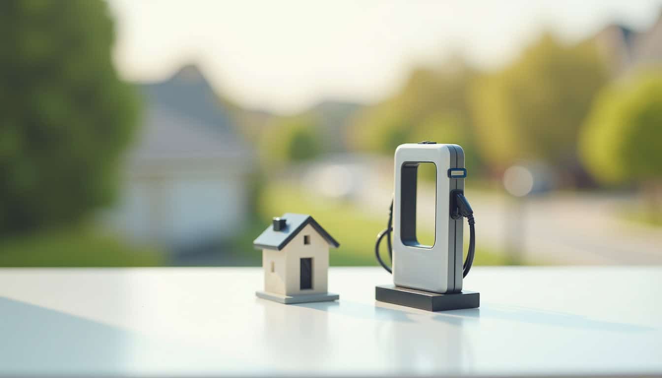 Borne électrique installée à l