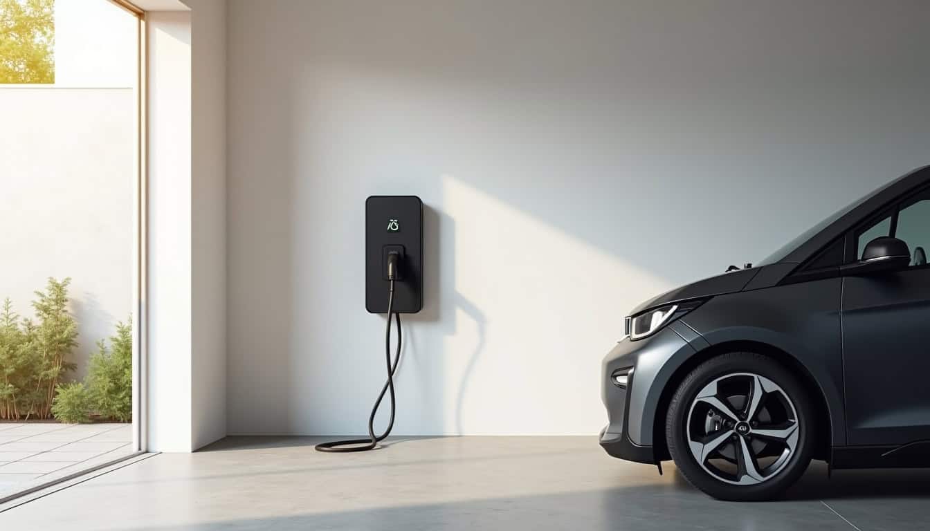 Borne murale en cours d