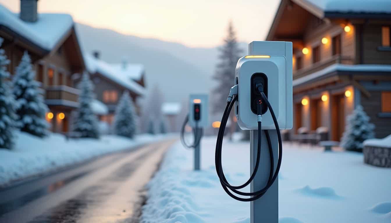 Bornes de recharge publiques situées à Les Belleville, accessibles aux visiteurs et résidents
