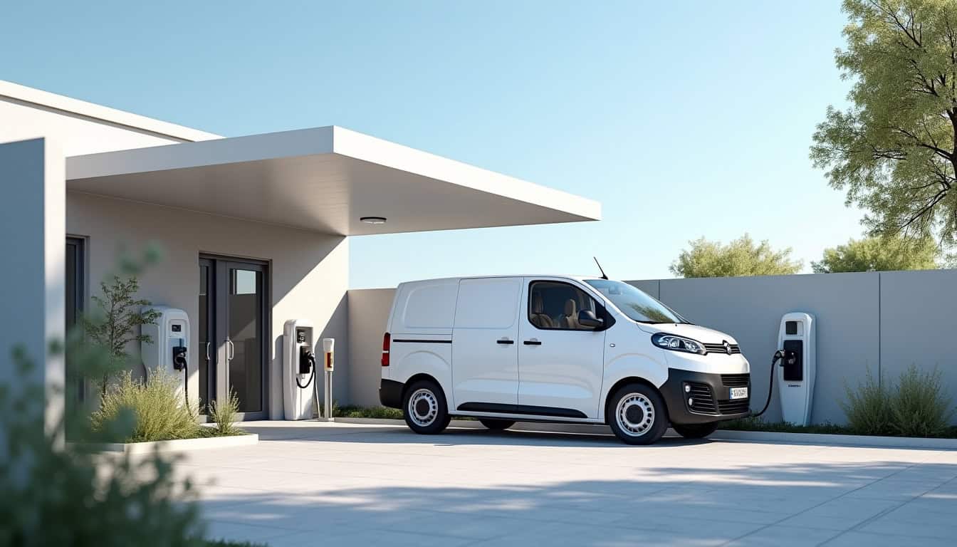 Bornes électriques installées dans une zone d'activité à Chennevières-sur-Marne