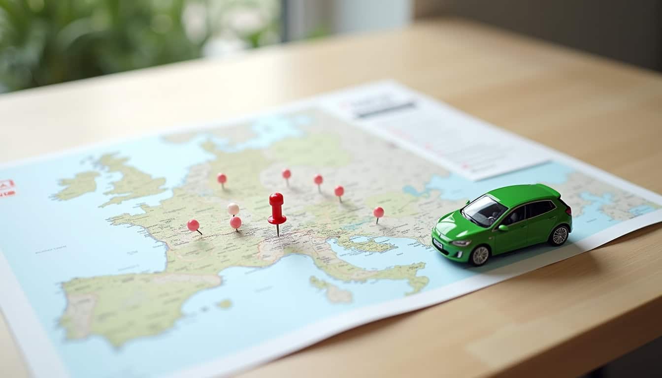 Carte de Guînes avec localisation des bornes de recharge publiques
