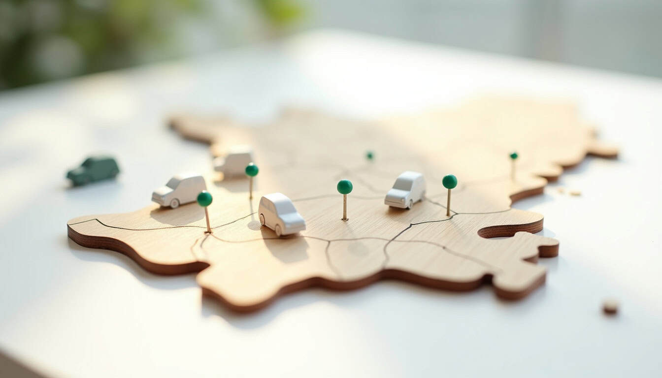 Carte illustrative des emplacements possibles pour une borne de recharge à Ver-sur-Mer