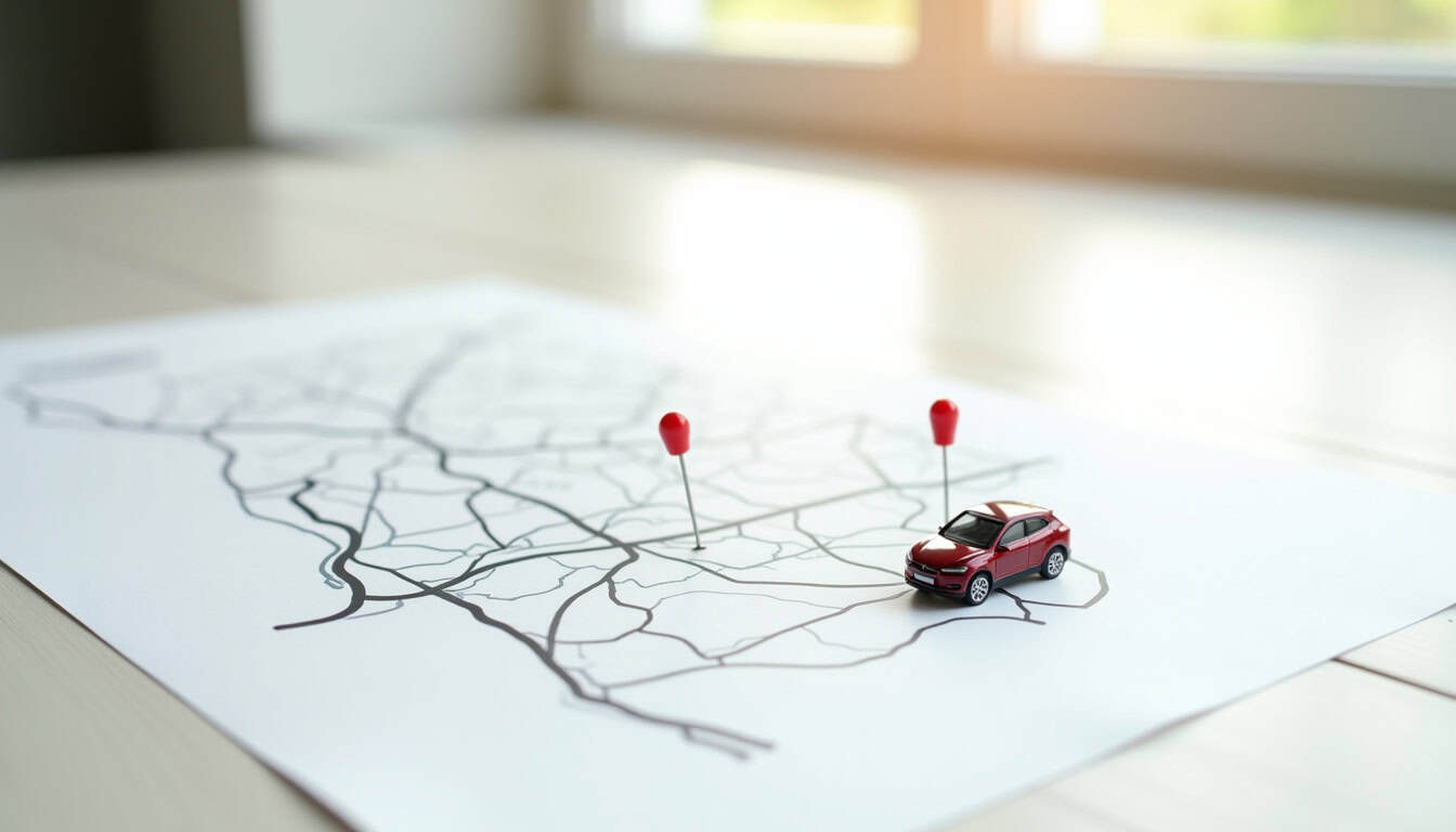 Carte localisant les deux bornes de recharge publiques à Romagnat