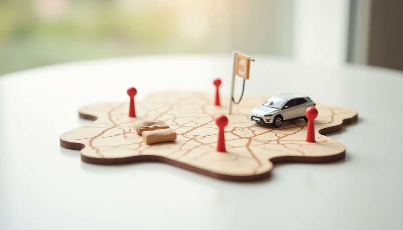 Carte montrant les bornes de recharge publiques à Plaisance-du-Touch