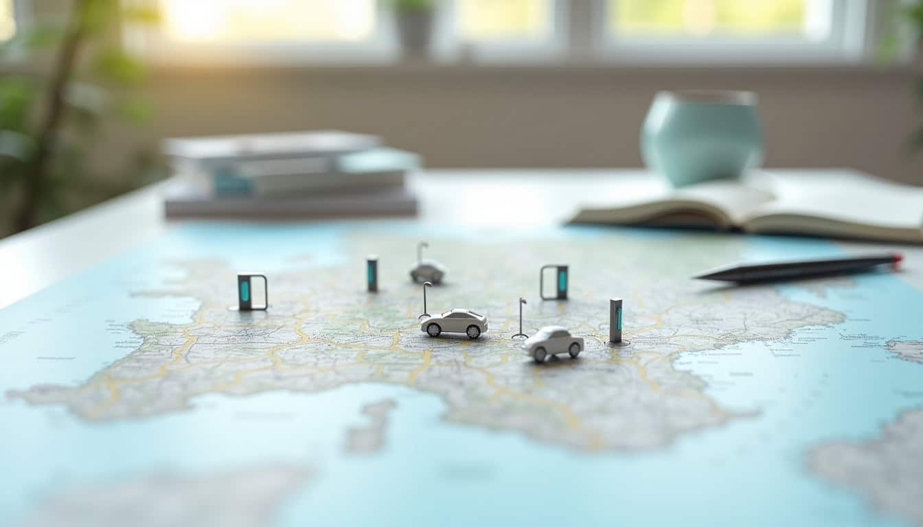 Cartographie des bornes de recharge publiques à Saint-Junien