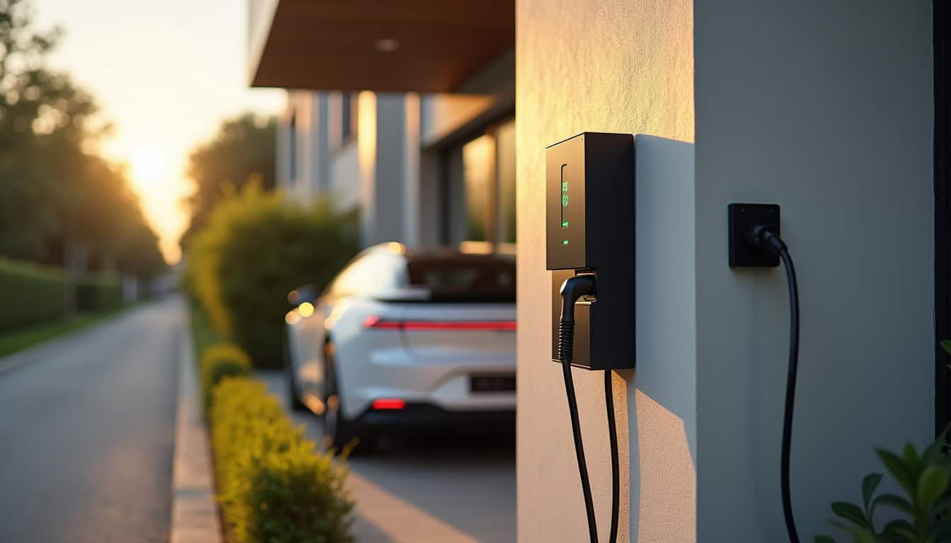 Choix de l'emplacement idéal pour une borne de recharge à Oeyreluy, avec véhicule garé à proximité