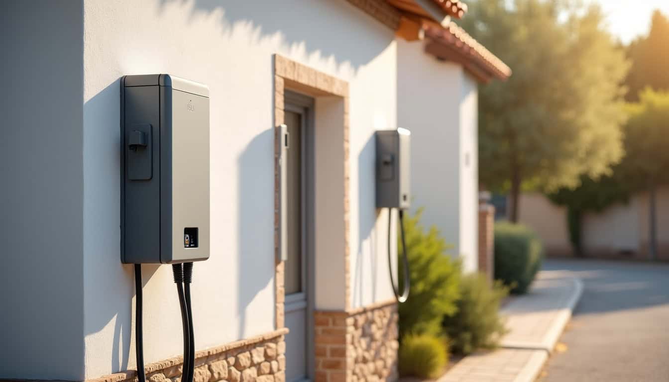 Comparaison de bornes électriques 7,4 kW installées à Lançon-Provence