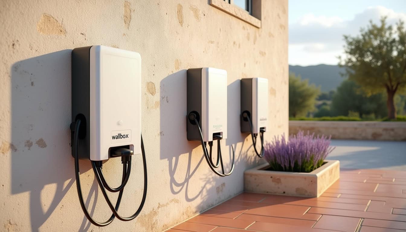 Comparaison de bornes Wallbox, Legrand et Schneider installées à Lançon-Provence