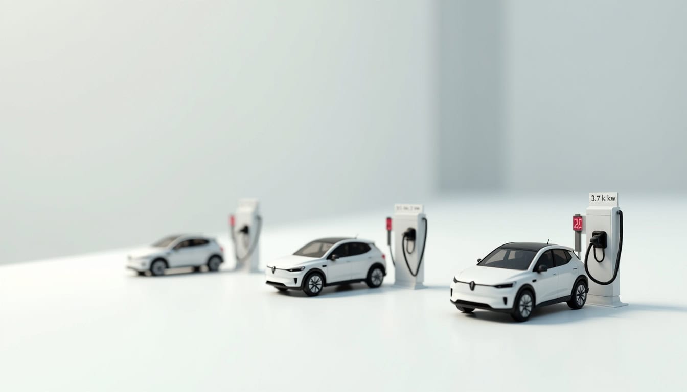 Comparaison des puissances de bornes électriques à Gonnehem